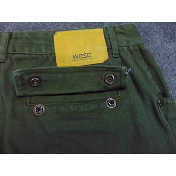 WES Cargo Pants Unisex 31x27 Green Pockets Sweden - Picture 13 of 13